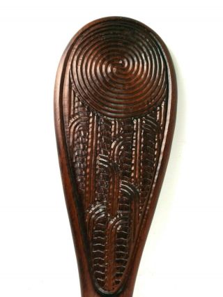 Maori Wahaika Carved Wood Club 3