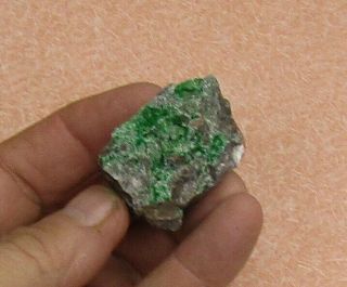 Small Mineral Specimen Of Conichalcite,  From The Hillside Mine,  Lincoln Co. ,  Nv