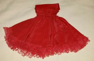 Vintage Red Party Dress Ideal Little Miss Revlon Vogue Jill Doll Minty $14.  99