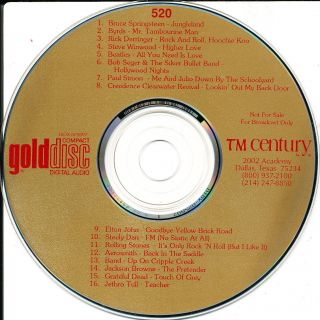 Golddisc 520 Various Rare Radio Only Cd Beatles Band Aerosmith Grateful Dead Bob