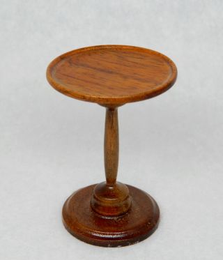Vintage Jbh Pedestal Table - Artisan Dollhouse Miniature 1:12