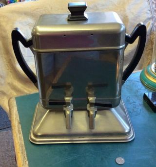 Rare 1920’ - 30’s Thomas Edison Edicraft Siphonator Coffee/ Hot Water Urn No Cord