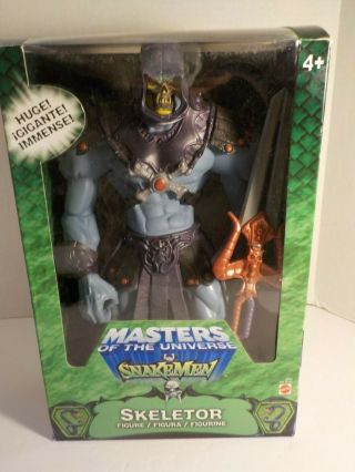 He - Man Motu Masters Of The Universe 200x Snake Men Rare Huge 12 " Skeletor Mib