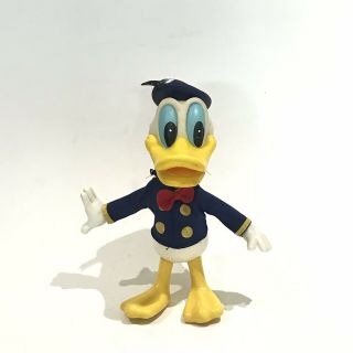 Walt Disney Productions Hong Kong Donald Duck Figure 8 " Hard Plastic Rubber Rare