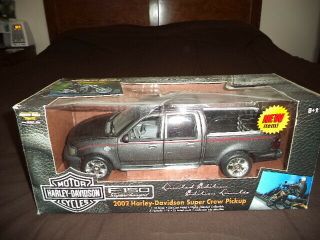 Ultra Rare 1/18 Scale 2002 Harley Davidson Limited Edition Ford F - 150 Truck Gray