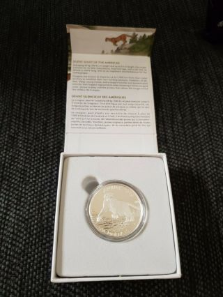 2016 $100 Canada Cougar Fine.  9999 Silver Coin Rare Big Cat