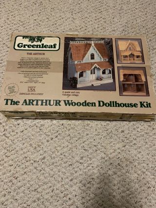 Vintage 1981 Greenleaf The Arthur Wooden Dollhouse Kit