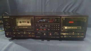 Rare Sony Tc - Wr950 Dual Cassette Deck Player Fully Great Ex