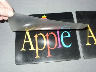 2 Vintage Apple See - Thru Mouse Pads - Rare 3