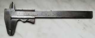 Ww2 German Mauser Factory Slide Caliper Tool Rare War Relic
