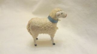 Putz Sheep Germany German Wooly Stick Leg Tail Composition Antique