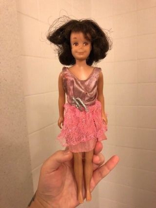 Mattel Vintage Barbie Scooter Skipper Doll Brunette 1960 