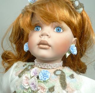 Rare Ael Paradise Galleries Angelique Bisque Porcelain Doll 34 " Rupert Rustie