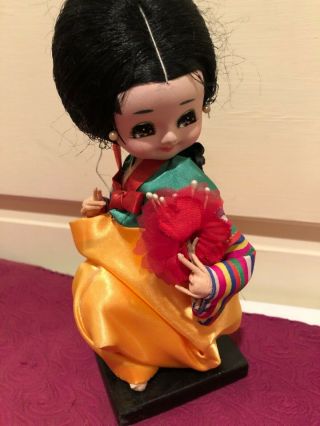 Vintage 8” Korean Doll In Traditional Costume