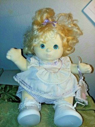 Vintage Mattel My Child Doll Blonde Hair Blue Eyes