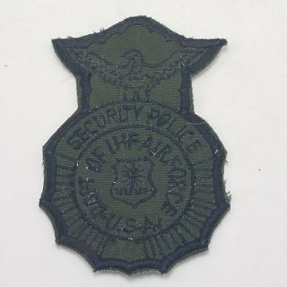 Rare Vintage Obsolete Department Of The Air Force Usa Security Police Patch