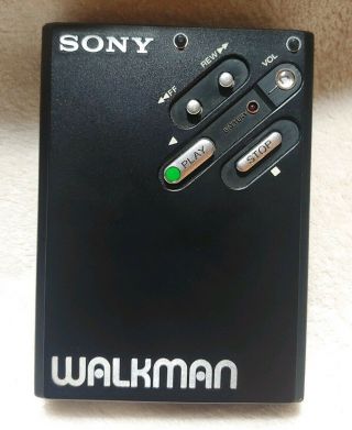 Vintage Sony Walkman Wm - 5 Rare Black 1982 Only 80 