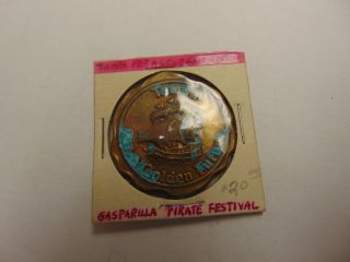 Old Rare Vintage Token Coin Tampa For A Golden Future Gasparilla Pirate Festival