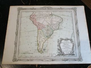 South America,  Paris Ca: 1766 Desnos,  Brion De La Tour