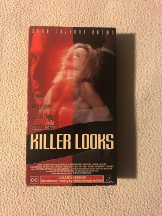 Killer Looks Vhs Unrated Rare Oop Htf