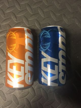 Collectible Beer Can 2019 Keystone Light Ultra Rare Orange Blaze And Blue Cans.