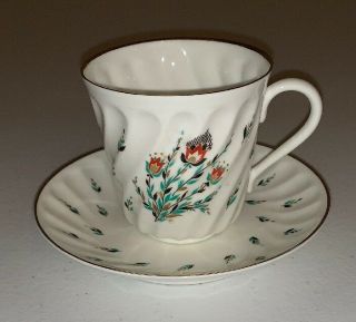 Ussr Fine China Tea Cup And Saucer