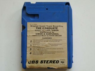 RARE 1968 ORIG.  THE GRADUATE SIMON & GARFUNKEL 8 - TRACK CARTRIDGE TAPE OZ ALBUM 3