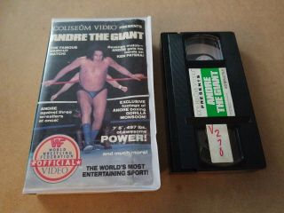 Wwf Andre The Giant Vhs Coliseum Video Rare Wrestling Wwe Wcw