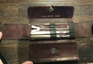 Vintage Frank & Betz Chicago Surgical Medical Instruments In Case