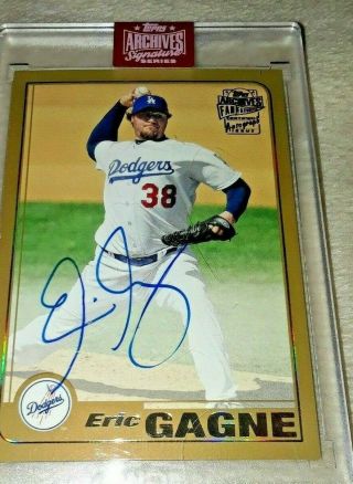 Eric Gagne 1 Of 1 Auto 2019 Topps Archives Autograph Rare Only 1 In The World