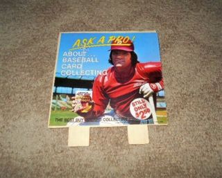 Pete Rose 1982 Display Very Rare Official Card Guide For 1983