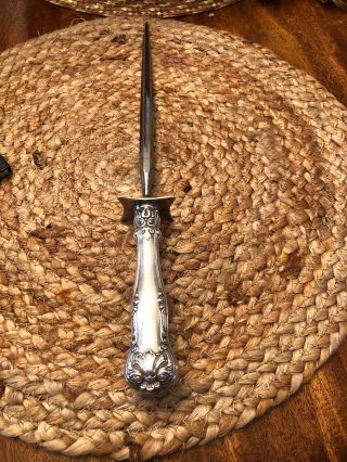 Antique Sterling Silver Gorham Knife Sharpener No Mono 14 1/4” Large