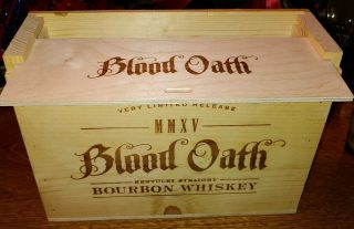 Blood Oath Pact No.  1 Bottle Box 3 From 2015 Very Rare Kentucky Bourbon 1st Ed