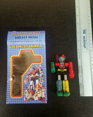 Rare Vintage Voltron King Of Animals Knock Off Bootleg Go Lions Die Cast 6071