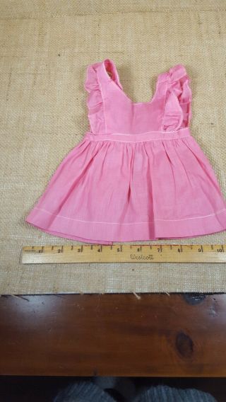 Vintage Totsy Mfg.  Co.  Pink Doll Dress Or Apron.  Cute