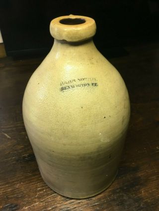 Antique Julius Norton Salt Glazed Beehive Crock Jug