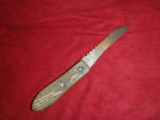 Early To Mid 19th Century Sailor Made Fish Scaling Knife.