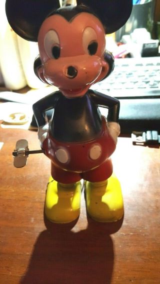 DISNEY MICKEY MOUSE VINTAGE MARX TOYS WIND UP TOY 1950S 1960S RARE 2