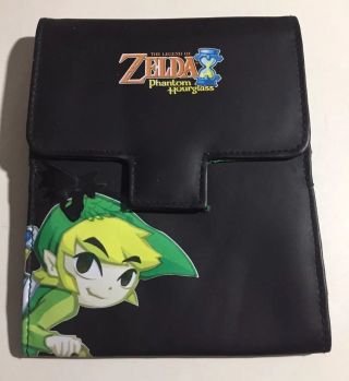 The Legend Of Zelda Phantom Hourglass Nintendo Ds Fold N Go Carrying Case Rare