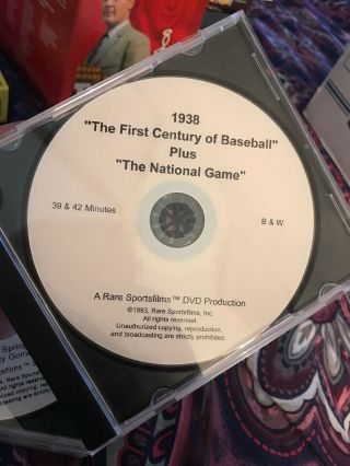 Rare Baseball Dvd 1938 The First Century Of Baseball Plus The National Game