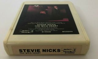 Stevie Nicks The Wild Heart Rare S144332 Modern Records 8 Track Cartridge Tape 2