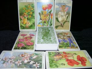 Rare Colorful Spirit Of Flowers Tarot Card Oracle Out Of Print Open For Pics