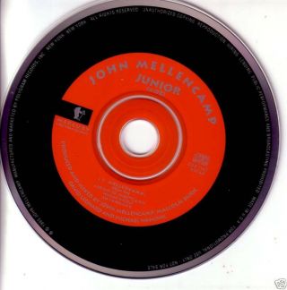 John Mellencamp Junior Ultra Rare 1 Trk Promo Radio Dj Cd Single Usa 1993