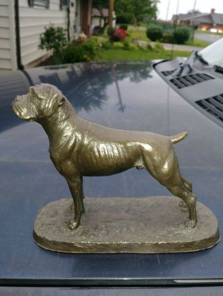 Vintage Sculpture Signed & Bull Dog Genesis Fine Arts Mullingar Ireland