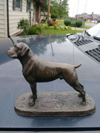 Vintage Sculpture Signed & Bull Dog Genesis Fine Arts Mullingar Ireland 2