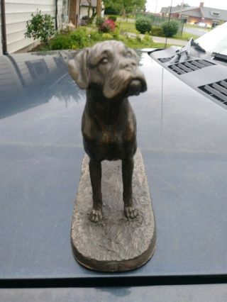Vintage Sculpture Signed & Bull Dog Genesis Fine Arts Mullingar Ireland 3