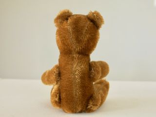 Vintage Small Brown Mohair Jointed Teddy Bear 2