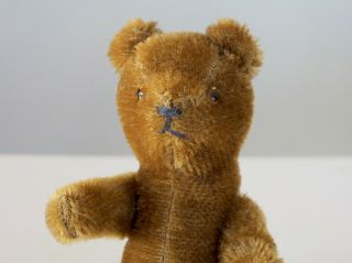 Vintage Small Brown Mohair Jointed Teddy Bear 3