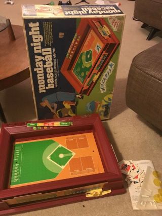 Rare Monday Night Baseball Board Game.  1970 