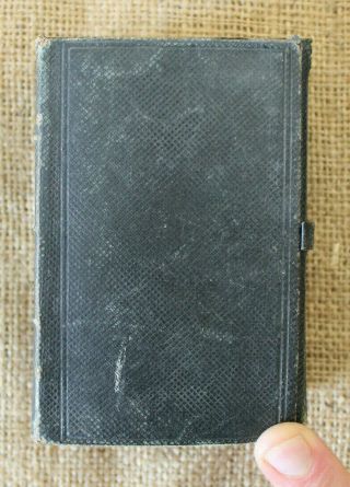 Antique Miniature Leather Bound Pocket Bible Old Testament Mercer County PA 2